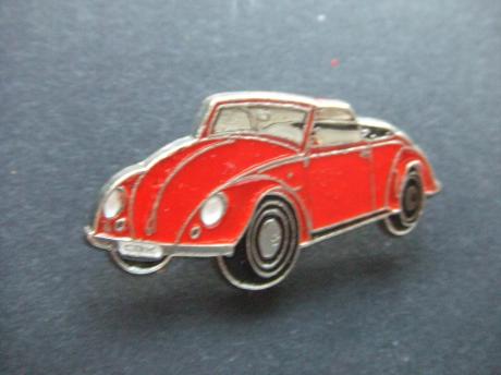 Volkswagen Kever cabriolet CDX rood